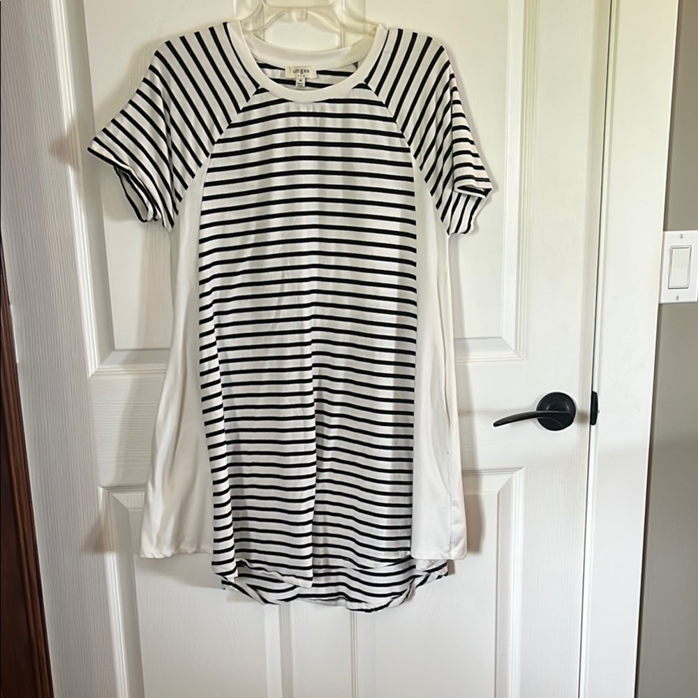Black and White Striped Dress